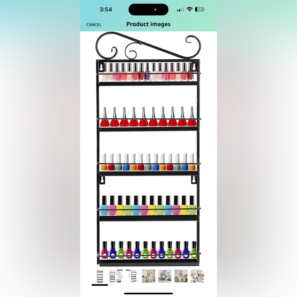 Nail polish organizer